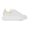 ALEXANDER MCQUEEN WHITE & OFF-WHITE CROC OVERSIZED SNEAKERS