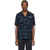 OFF-WHITE BLUE CHECK VOYAGER SHORT SLEEVE SHIRT