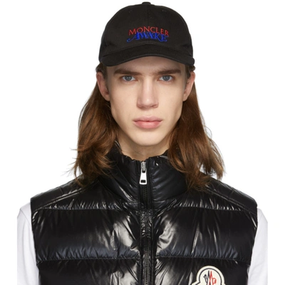 Moncler Genius 2 Moncler 1952 Berretto Embroidered Baseball Cap In Black