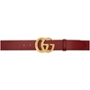 GUCCI RED GG MARMONT BELT