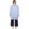 MAISON MARGIELA MAISON MARGIELA BLUE OVERSIZED ORGANZA SHIRT