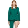 PUSHBUTTON GREEN OVERBLOWN SINGLE BLAZER