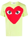 COMME DES GARÇONS PLAY HEART PRINT ROUND NECK T-SHIRT