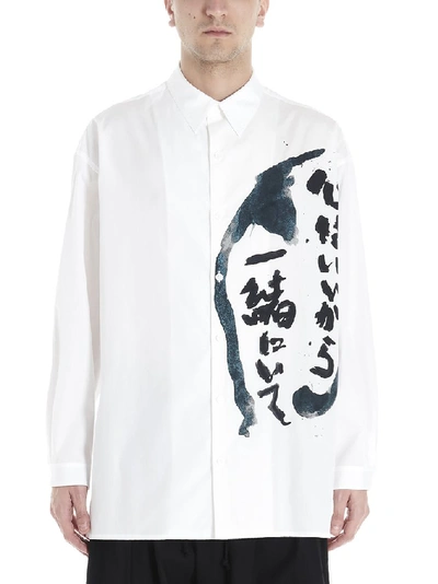 Yohji Yamamoto Be With Me Shirt In White