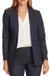 VINCE CAMUTO PICKSTITCH ONE-BUTTON COTTON BLEND BLAZER,9120512