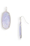 Kendra Scott Elle Filigree Drop Earrings In Rhod Iridescent Lilac Illusion
