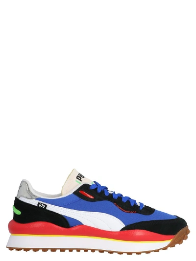 Puma Style Rider Play On Trainers In Blue