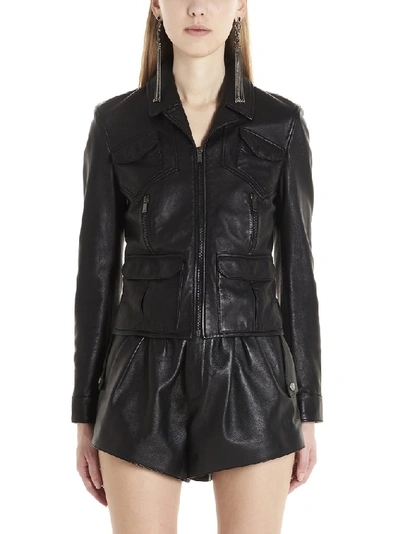 Saint Laurent Biker Jacket In Black