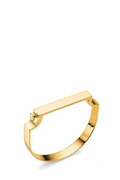 Monica Vinader Signature Bangle In Metallic