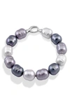 MAJORICA 14MM SIMULATED BAROQUE PEARL BRACELET,OMB1195M