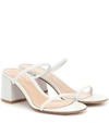 GIANVITO ROSSI BYBLOS 60 LEATHER SANDALS,P00451481