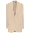 Stella Mccartney Allison Single-breasted Blazer In Beige