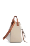 LOEWE SMALL HAMMOCK COLORBLOCK LEATHER HOBO,326.30KS35