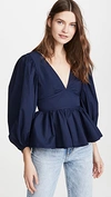 STAUD LUNA TOP NAVY,STAUD30618