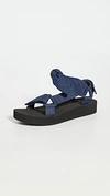 Loeffler Randall Maisie Denim Sport Strap Sandals In Denim