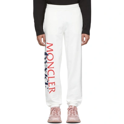 Moncler Genius Awake Ny 2 Moncler 1952 Tapered Logo-print Cotton-jersey Sweatpants In White