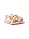 Camper Twins Petals-appliqué Sandals In Neutrals