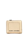 MARC JACOBS THE METALLIC TEXTURED BOX MINI COMPACT WALLET