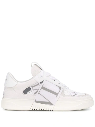 Valentino Garavani Vl7n Logo-print Strap Sneakers In 0n8 White/s