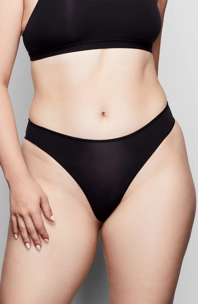 Skims Fits Everybody Cheeky Stretch-jersey Briefs In Black