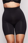 Skims Seamless Sculpt Mid Thigh Shorts In Black
