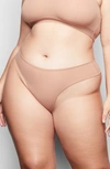 Skims Naked High Waisted Thong In Sienna