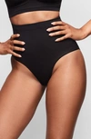 Skims Seamless Sculpt Sculpting Mid Waist Briefs In Black