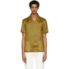 HELMUT LANG TAN SILK CASUAL FIT SHIRT