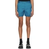 HELMUT LANG HELMUT LANG BLUE SILK SATIN SHORTS