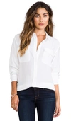 Equipment Signature Blouse In Bright White