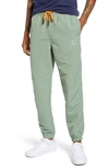 Lira Clothing Full Court Nylon Jogger Pants In Sage