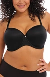 Elomi Smooth Full Figure Strapless Underwire Bra In Black
