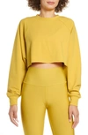 ALO YOGA DOUBLE TAKE CROP SWEATSHIRT,W3452R