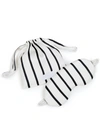 ASCENO JET BLACK STRIPE SILK EYE MASK,T007FAB02COL08ONE SIZE