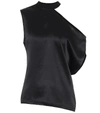 Rta Axel Cutout Cotton And Cashmere-blend Jersey Top In Black