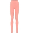 Live The Process Zen Grosgrain-trimmed Stretch-supplex Leggings In Pink