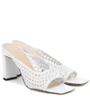 Wandler 85mm Isa Woven Leather Sandals In White