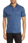 RAG & BONE INTERLOCK SLIM FIT HEATHERED POLO SHIRT,MBC20ST124PL23