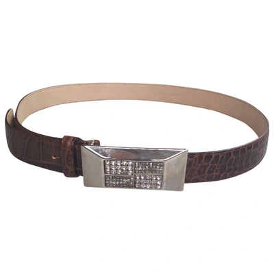 Pre-owned Coccinelle Leather Belt In Brown