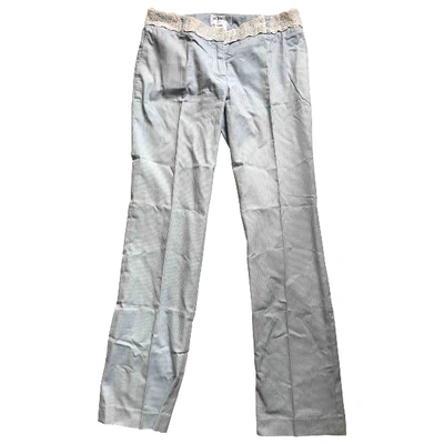 Pre-owned Paul & Joe Straight Pants In Blue