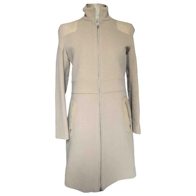 Pre-owned Joseph Wool Coat In Beige