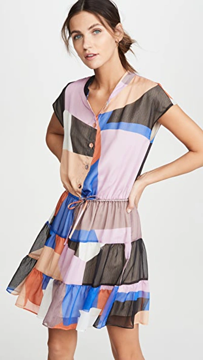 Rebecca Minkoff Ollie Dress In Mondrian Multi