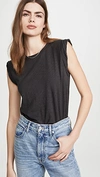 VERONICA BEARD JEAN DREE TEE CHARCOAL,VBEAC30178