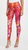 VERSACE PALM PRINT LEGGINGS