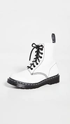 Dr. Martens' Women's Pascal Combat Boots In Optical White Virginia