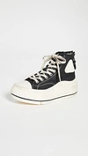 R13 HIGH TOP SNEAKERS BLACK,RTHIR20869