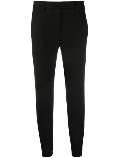 Brunello Cucinelli Tailored Cropped Trousers In Black