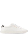SAINT LAURENT ANDY PERFORATED LEATHER SNEAKERS