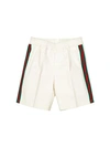 GUCCI KIDS WHITE SHORTS FOR BOYS