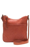 Frye Melissa Swing Leather Crossbody Bag In Burnt Orange